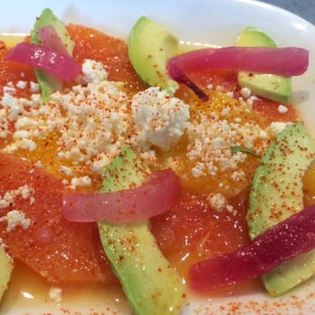 Nopalito - Salad of winter citrus, avocado, pickled red onions, queso fresco, chile, lime - Mexican Near Me - San Francisco, California