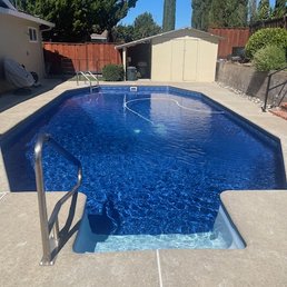 New Vinyl Pool Liner installed.