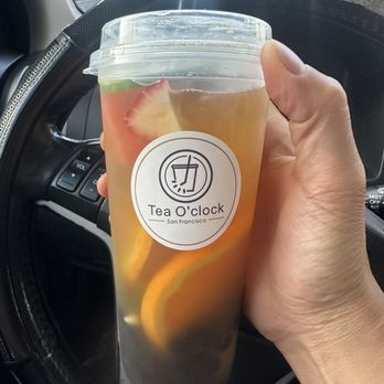 Tea O’clock - Signature mixed fruit drink. Yummy! - Bubble Tea Near Me - San Leandro, California