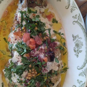 Cafe Dimona - Eggplant baladi - Mediterranean Near Me - Fredericksburg, Texas Cafe Dimona - Eggplant baladi - Mediterranean Near Me - Fredericksburg, Texas