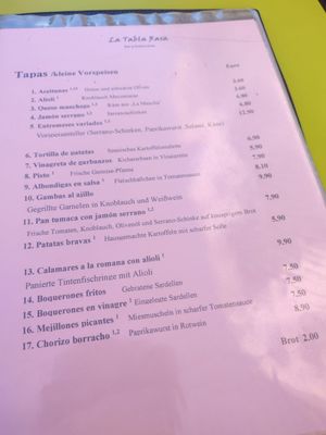 Menu photo 2 La Tabla Rasa Frankfurt, HE Menu photo 2 La Tabla Rasa Frankfurt, HE