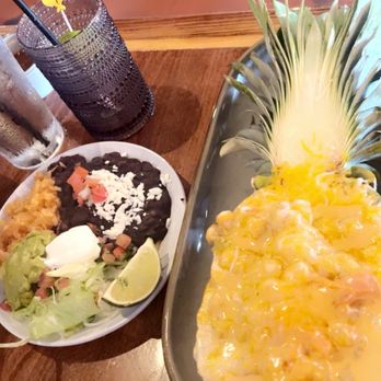 El Milagro Azteca - Piña Rellena(I know, it looks like Mac & cheese but it was delicious) - Mexican Near Me - St. Louis, Missouri