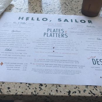Hello, Sailor - Menu - Seafood Near Me - Cornelius, North Carolina Hello, Sailor - Menu - Seafood Near Me - Cornelius, North Carolina