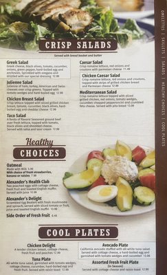 Menu photo 4 Alexanders Restaurant & Pancake House Stickney, IL