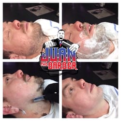Lone Star Barbershop - Hot lather face shave