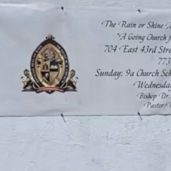 Rain or Shine Baptist Church - Contact banner info of the church on the outside. - Churches Near Me - Chicago, Illinois Rain or Shine Baptist Church - Contact banner info of the church on the outside. - Churches Near Me - Chicago, Illinois