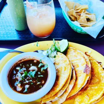 Tacos Jalisco - Quesabirria y Margarita de durazno ( peach Margarita) - Mexican Near Me - Vallejo, California
