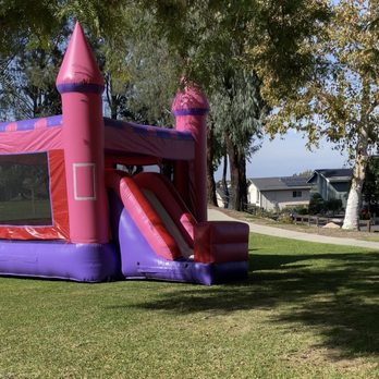 Jump Action - Our awesome castle bounce house with slide! - Bounce House Rentals Near Me - Orange, California