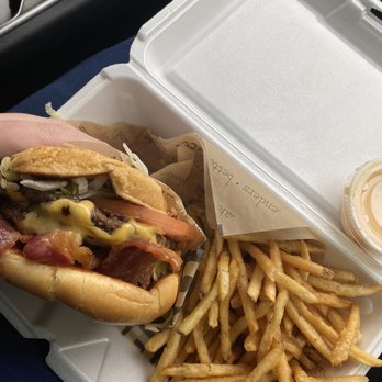 Jaggers - As is Bacon cheeseburger, fries with cheese sauce. - Salad Near Me - Louisville, Kentucky Jaggers - As is Bacon cheeseburger, fries with cheese sauce. - Salad Near Me - Louisville, Kentucky