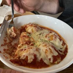 Ferrarelli House Of Wine - Stuffed shells... tender & cheesy. Comfort food!