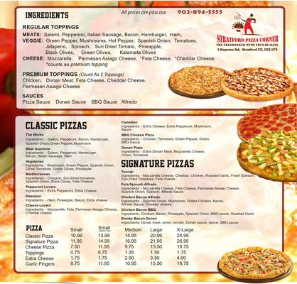 Menu photo 3 Stratford Pizza Corner Stratford, PE Menu photo 3 Stratford Pizza Corner Stratford, PE