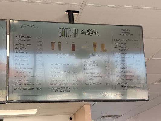 Menu photo 1 Gotcha Tea Costa Mesa, CA Menu photo 1 Gotcha Tea Costa Mesa, CA