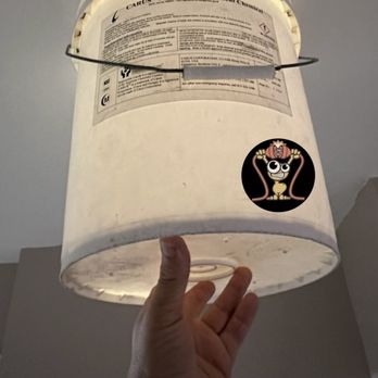 Power Spot Electric - Today we replaced a surface mount ceiling light in a Hallway. We installed a 6 inch LED can light and used a bucket to catch the debris. - Electricians Near Me Power Spot Electric - Today we replaced a surface mount ceiling light in a Hallway. We installed a 6 inch LED can light and used a bucket to catch the debris. - Electricians Near Me