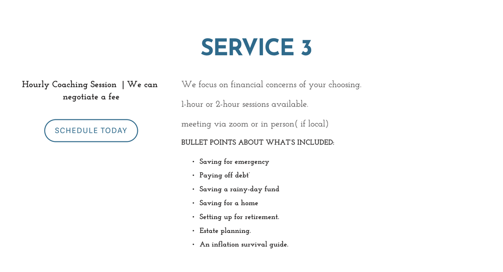 ONE SOURCE FINANCIAL COACHING - Updated August 2024 - Request ...