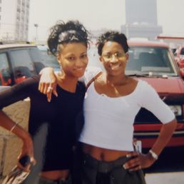 Dana (l) and Cynthia Harris (r) heading to Henry's Shoe Experience on a wonderful Saturday afternoon. Dana (l) and Cynthia Harris (r) heading to Henry's Shoe Experience on a wonderful Saturday afternoon.