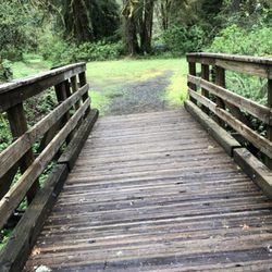 Camp Lane - Bridge to grass field/movie area