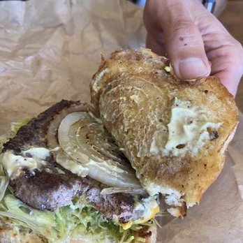 Burnt Crumbs - We got the burger and it's TOO mushy and not good at all. - New American Near Me - Irvine, California Burnt Crumbs - We got the burger and it's TOO mushy and not good at all. - New American Near Me - Irvine, California