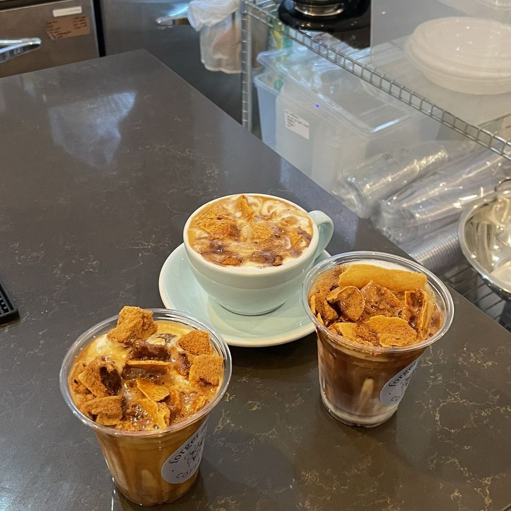 Dalgona latte, both iced and hot Dalgona latte, both iced and hot