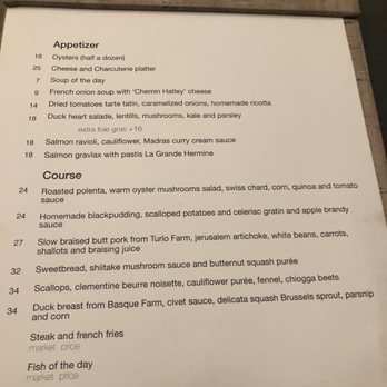 Le Hobbit - Menu (English) - French Near Me - Quebec City, Quebec