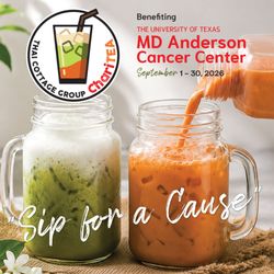 Thai Cottage - Sugar Land - Thai Cottage Group ChariTEA - Every sip makes a difference!