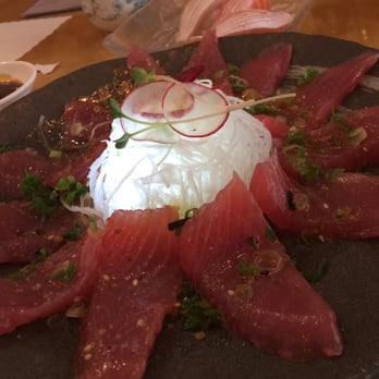 Sushi Bear - Tune sashimi with ginger ponzu sauce not impressive - Sushi Bars Near Me - Tustin, California