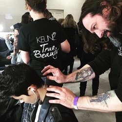 Choppers Hair Design - Does Your Salon Have Stylists That Participated In New York Fashion Week? James Helton working on international model Isabella Mack.
