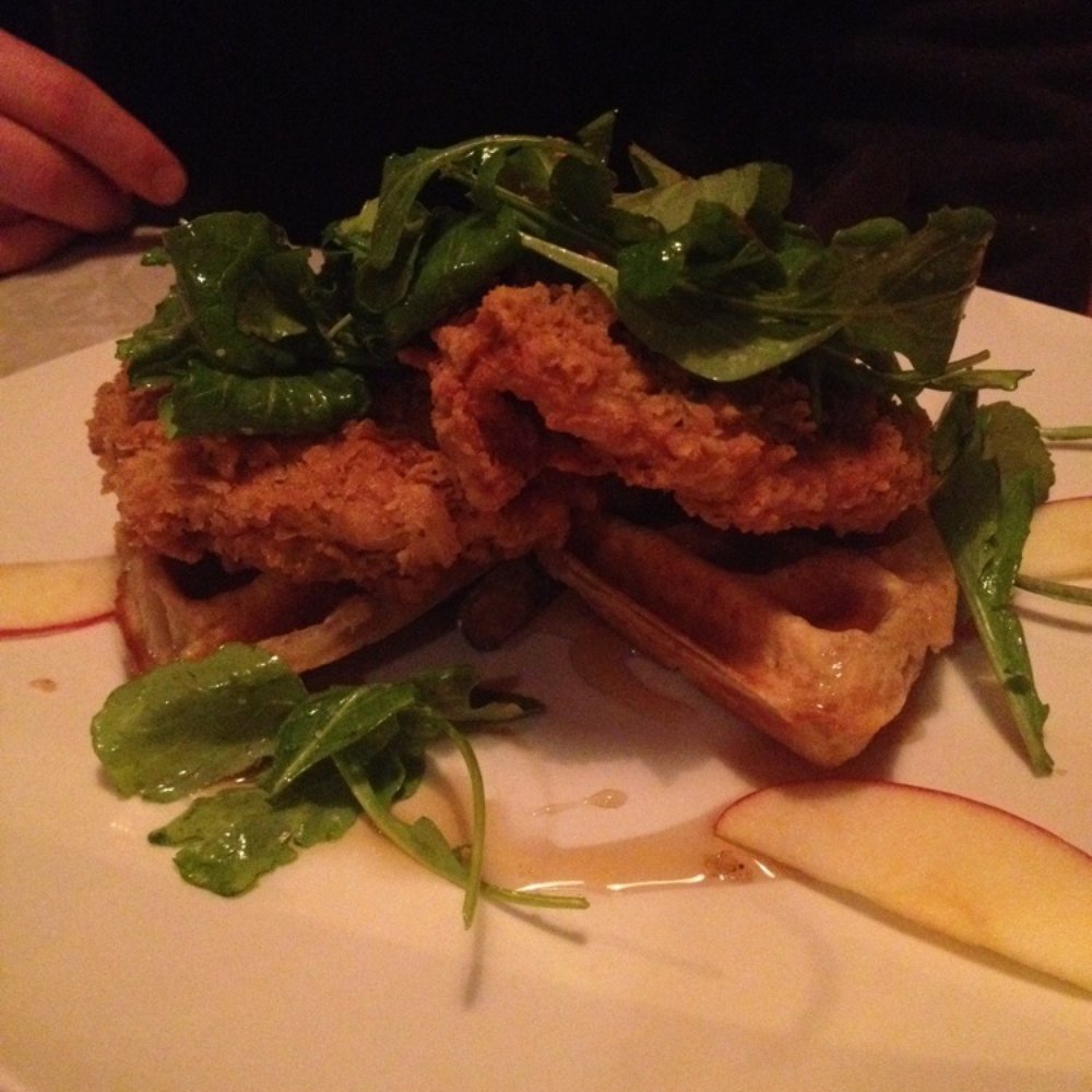 The Fiction Kitchen - Chicken and waffle. - Vegan Near Me - Raleigh, North Carolina The Fiction Kitchen - Chicken and waffle. - Vegan Near Me - Raleigh, North Carolina