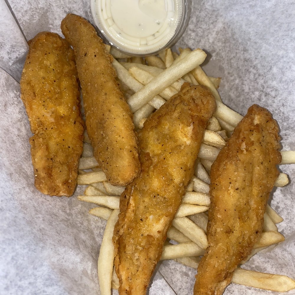 Chicken tenders basket.