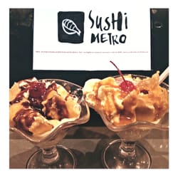 Sushi Metro - Chocolate and caramel deep fried ice cream