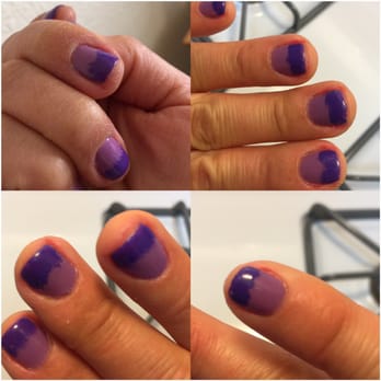 Le Salon - The next day. Cuts all over and already chipping - Hair Salons Near Me - Albuquerque, New Mexico