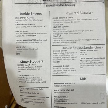 Brunch Junkie - Menus - Breakfast & Brunch Near Me - Zachary, Louisiana Brunch Junkie - Menus - Breakfast & Brunch Near Me - Zachary, Louisiana