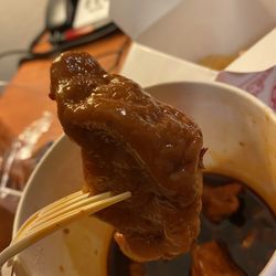 Boiled Dumplings in Chilli Sauce ....large and delicious