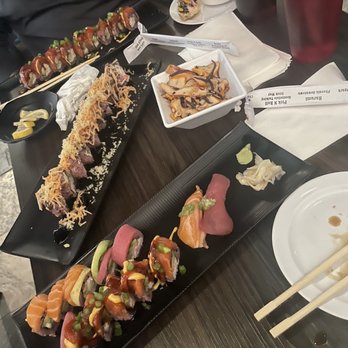 Harumi - Arizona roll is in the middle- my plate was the lunch special plus soup for $14 CRAZY AWESOME! - Japanese Near Me - Phoenix, Arizona Harumi - Arizona roll is in the middle- my plate was the lunch special plus soup for $14 CRAZY AWESOME! - Japanese Near Me - Phoenix, Arizona