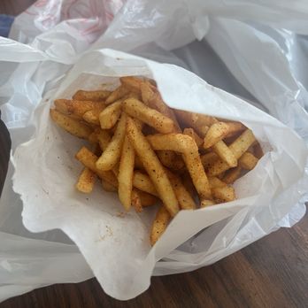 Falafel Burger - Cajun fries - Falafel Near Me - Austin, Texas