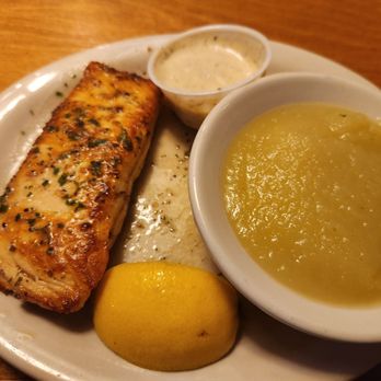 Texas Roadhouse - Fantastic salmon with a tangy side sauce & apple sauce! - Steakhouses Near Me - Fort Wayne, Indiana