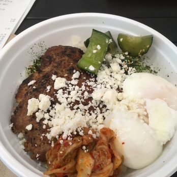 9Bar HNL - Aloha bowl, baby! Served with a tiny bit of the most delicious kim chi ever! - Coffee & Tea Near Me - Honolulu, Hawaii 9Bar HNL - Aloha bowl, baby! Served with a tiny bit of the most delicious kim chi ever! - Coffee & Tea Near Me - Honolulu, Hawaii