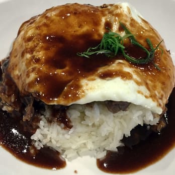 Moena Café - "Short Rib Loco Moco." Great variation on the traditional loco moco; the short rib is incredibly tender and flavorful. - Cafes Near Me - Honolulu, Hawaii