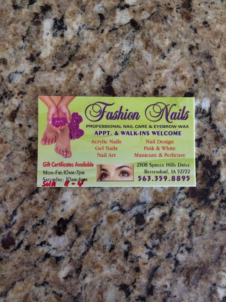FASHION NAILS Updated August 2024 2308 Spruce Hills Dr, Bettendorf