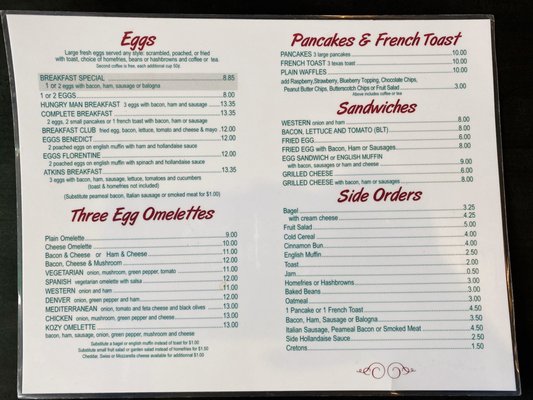 Menu photo 2 Kozy Nest Restaurant Orleans, ON Menu photo 2 Kozy Nest Restaurant Orleans, ON