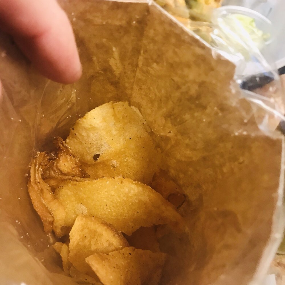 Blue Cactus Grill - Homemade Potato Chips. Note: they fill the bag to the top by but I was mostly done by the time I took the pic. Sorry, not sorry - Cheesesteaks Near Me - Norwalk, Connecticut Blue Cactus Grill - Homemade Potato Chips. Note: they fill the bag to the top by but I was mostly done by the time I took the pic. Sorry, not sorry - Cheesesteaks Near Me - Norwalk, Connecticut