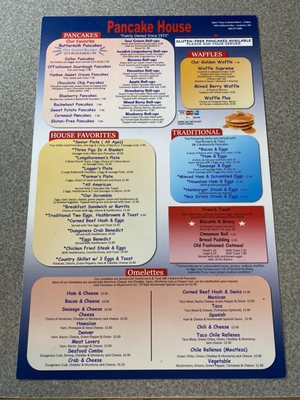 Menu photo 6 Pancake House Longview, WA