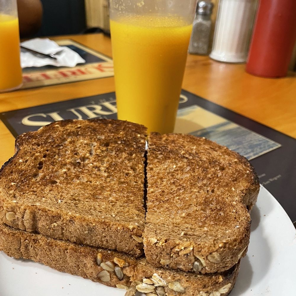 Beach Break Cafe - Orange Juice and toast - Breakfast & Brunch Near Me - Oceanside, California Beach Break Cafe - Orange Juice and toast - Breakfast & Brunch Near Me - Oceanside, California