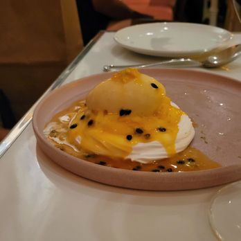 Swan - Mango pavlova - Modern European Near Me - Miami, Florida