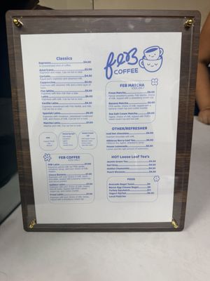 Menu photo 4 Feb Coffee Gardena, CA