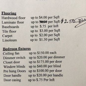 My Space Remodeling - price list for materials - General Contractors Near Me - Los Angeles, California