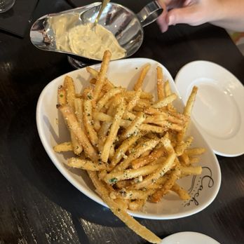 Cache Restaurant - Garlic Parmigiano Fries & Truffle Aioli - New American Near Me - Little Rock, Arkansas