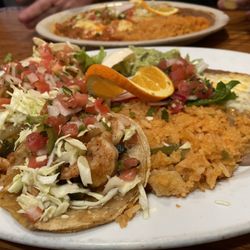 Guadalajara Mexican Food & Cantina - Shrimp Taco plate , 4 of them!!! So good