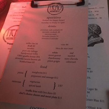 Nero - Happy Hour menu! - Lounges Near Me - Washington, DC, District of Columbia
