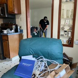 Furniture and carpet removal process