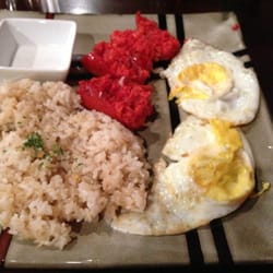 Bahay Kubo Restaurant - Longanisa + Fried Rice + Eggs = Longsilog